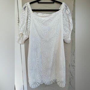 Trina Turk Sweet Dress White Floral Mini Dress